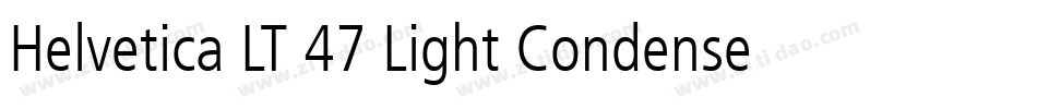 Helvetica LT 47 Light Condensed字体转换